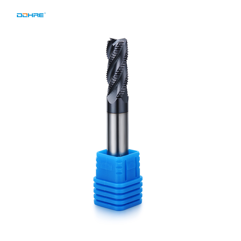 Color Solid Tungsten Steel Roughing Milling Cutter 